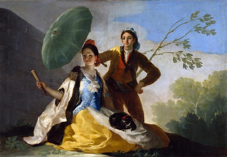 The Parasol #1 Painting by Francisco Goya