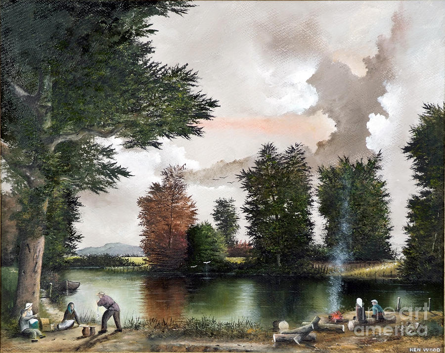 The Picnic Painting by Ken Wood