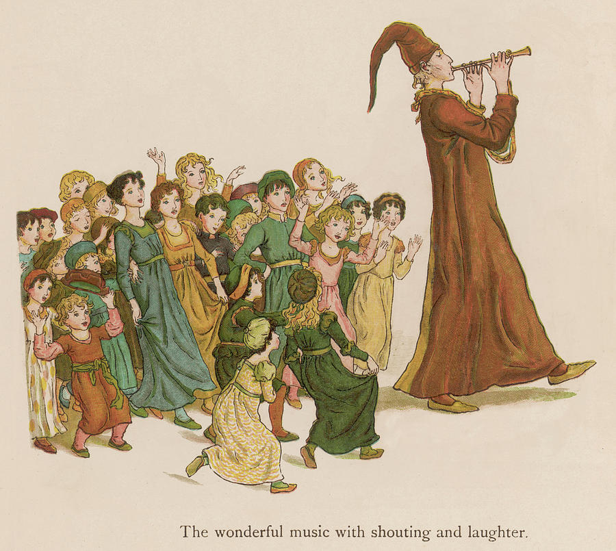 The Pied Piper Leads The Children Away #1 Drawing by Mary Evans Picture ...