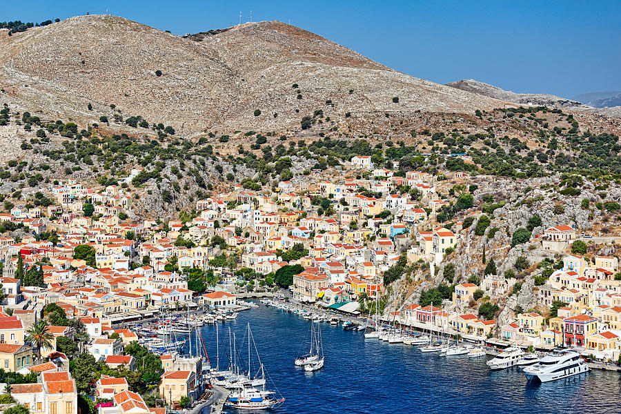 The port of Symi - Greece #1 Photograph by Constantinos Iliopoulos