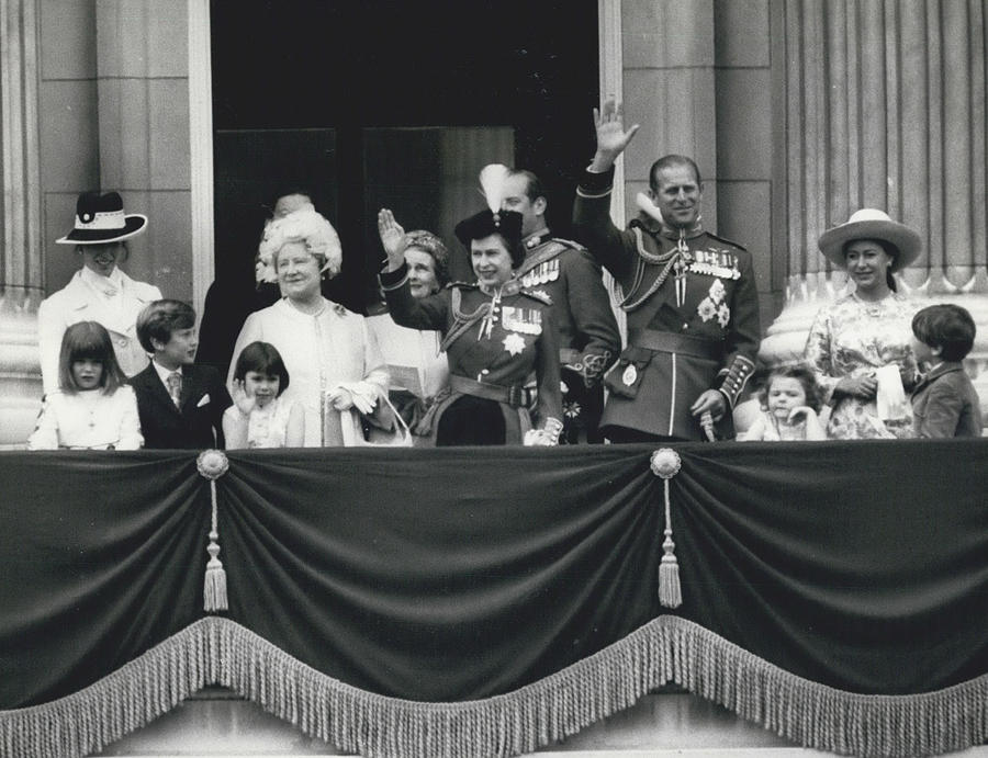 The Queen Takes The Salute At The Trooping The Colour #1 Photograph by Retro Images Archive
