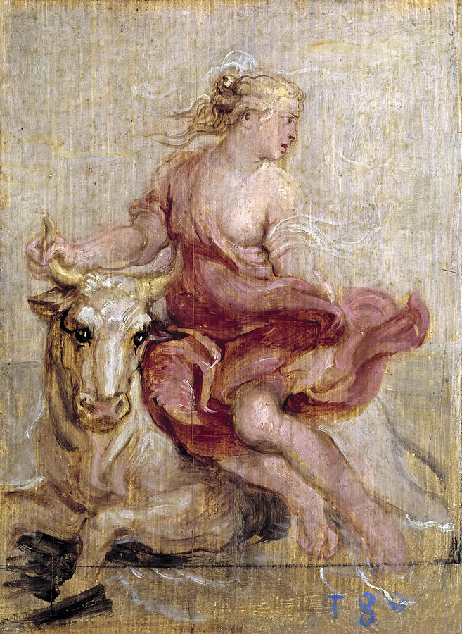 The Rape of Europa #2 Painting by Peter Paul Rubens