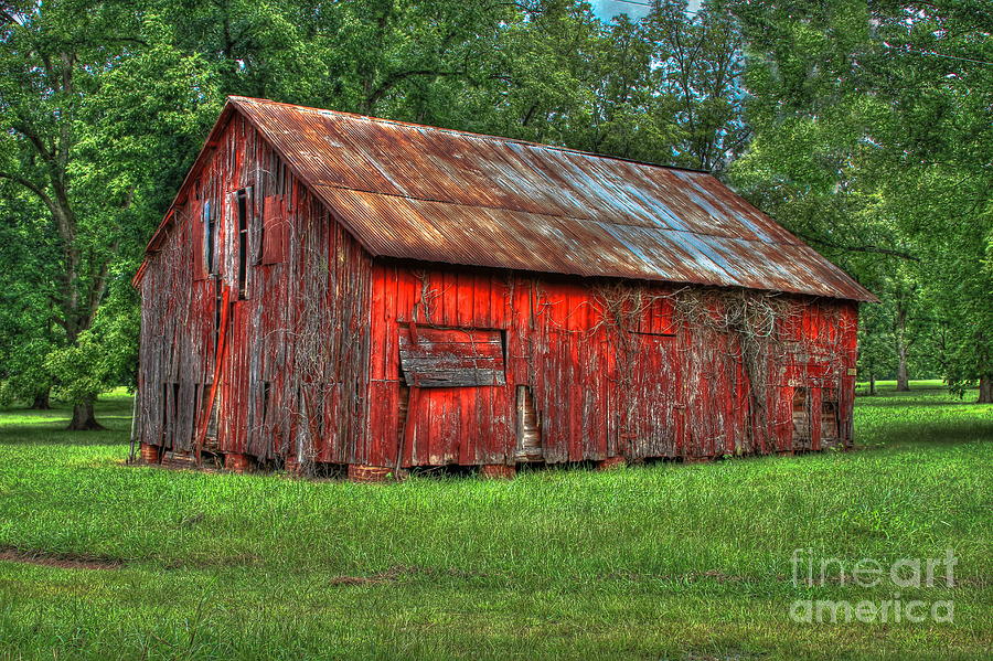 The Red Barn #1 Photograph by Reid Callaway
