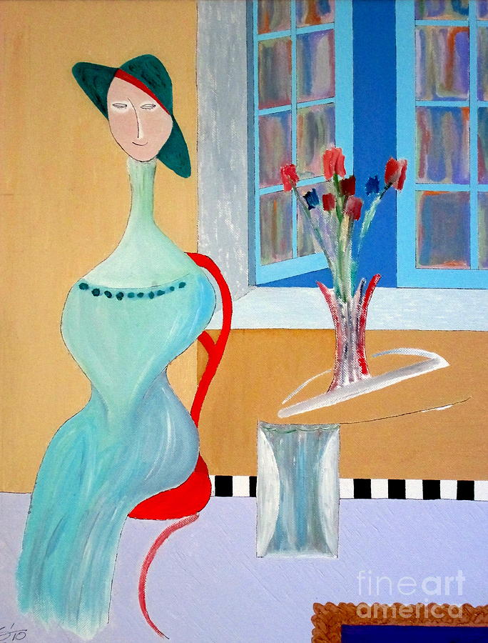 The red Chair #1 Painting by Bill OConnor