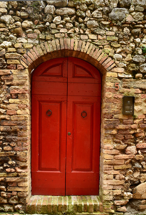 A Red Doors Allure Photograph by Dany Lison