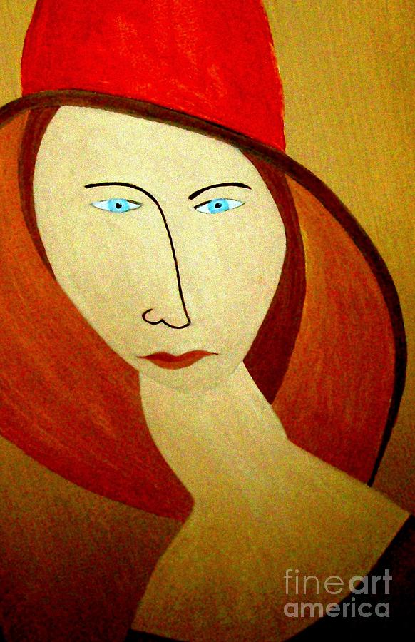 The Red Hat Painting by Bill OConnor