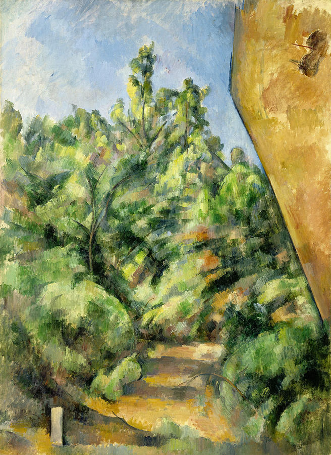 Paul Cezanne Painting - The Red Rock #2 by Paul Cezanne