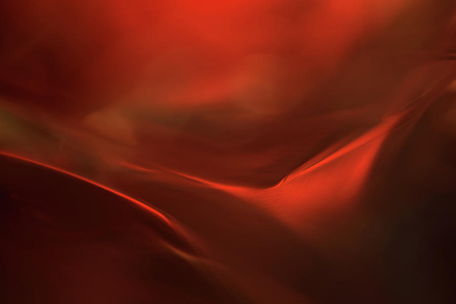 Abstract Photograph - The Red Valley #1 by Heidi Westum