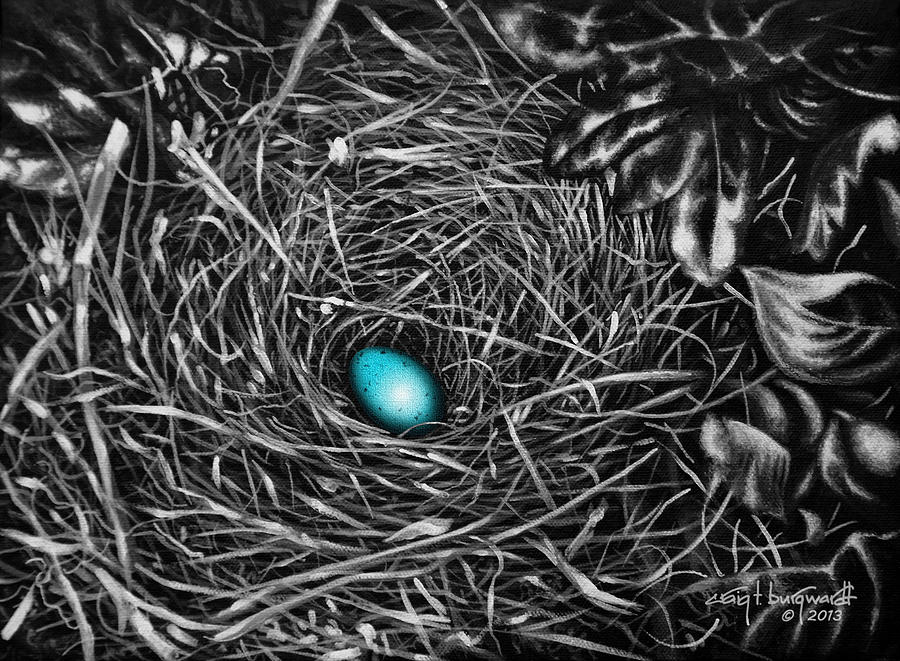 The Robins Egg Painting by Craig Burgwardt