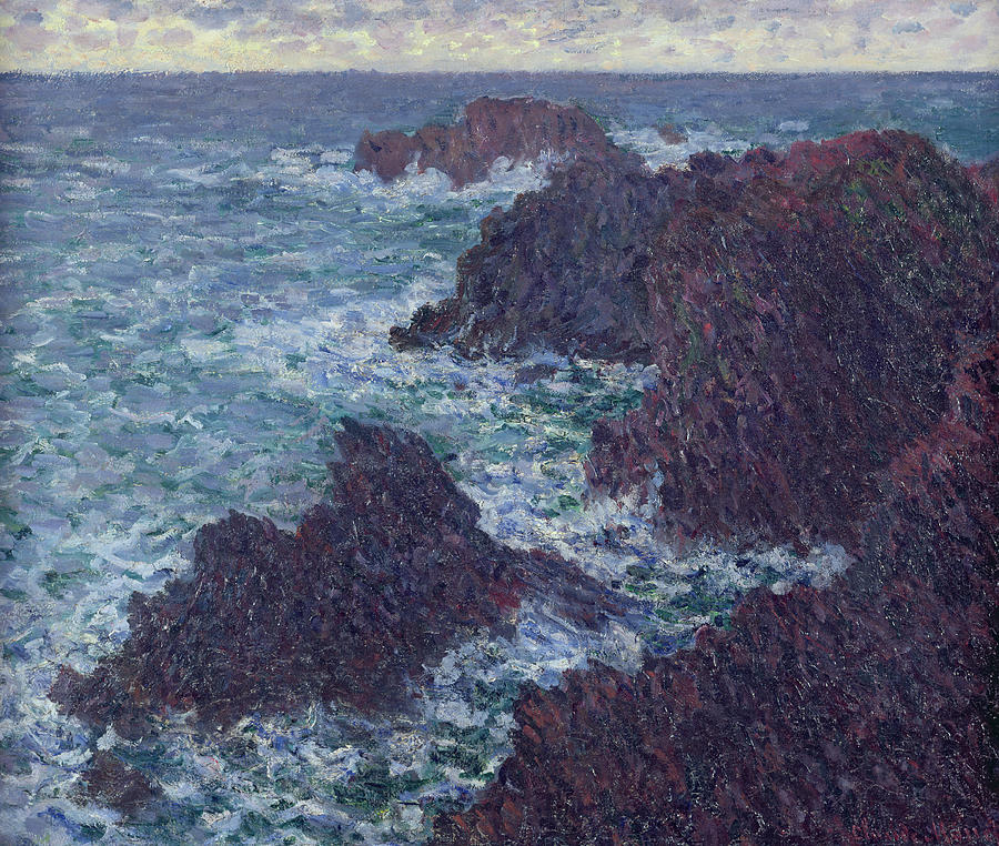 The Rocks at Belle-Ile Painting by Claude Monet
