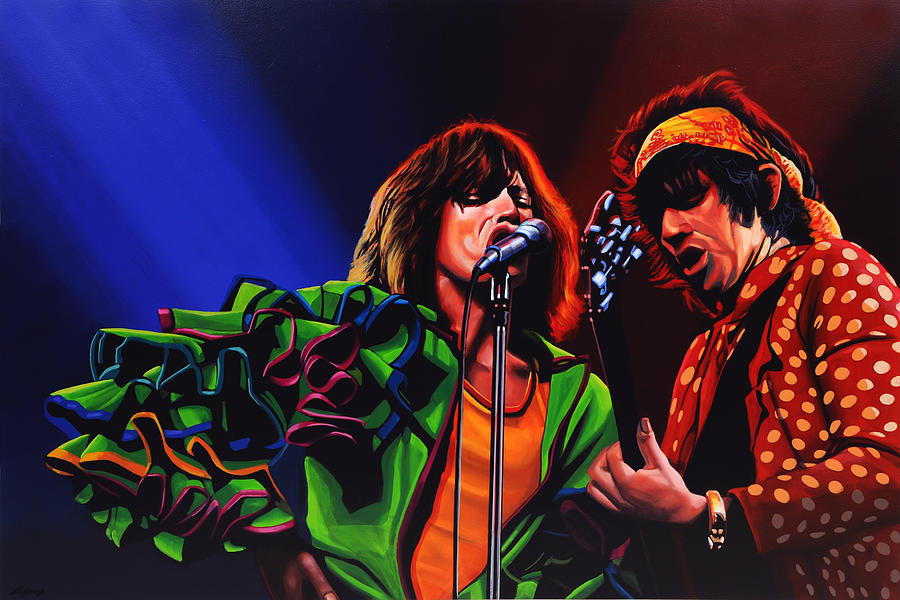 The Rolling Stones Painting - The Rolling Stones 2 by Paul Meijering The Rolling Stones Painting - The Rolling Stones 2 by Paul Meijering