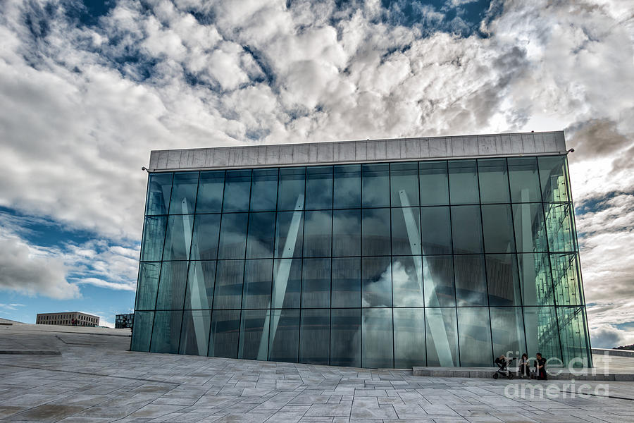 Architecture Photograph - The Royal National Opera House in Oslo Norway #1 by Frank Bach