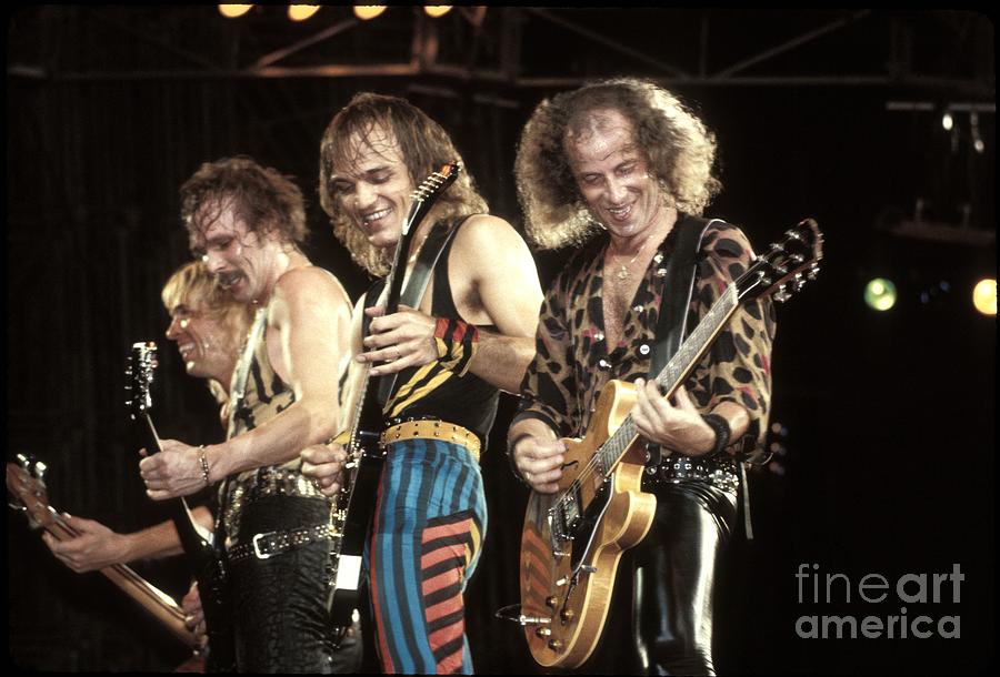 Guitar Photograph - The Scorpions by Concert Photos