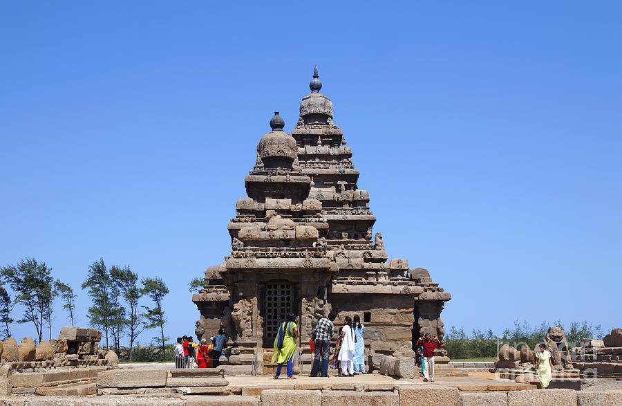 The Shore Temple at Mamallapuram in India Photograph by Robert Preston ...