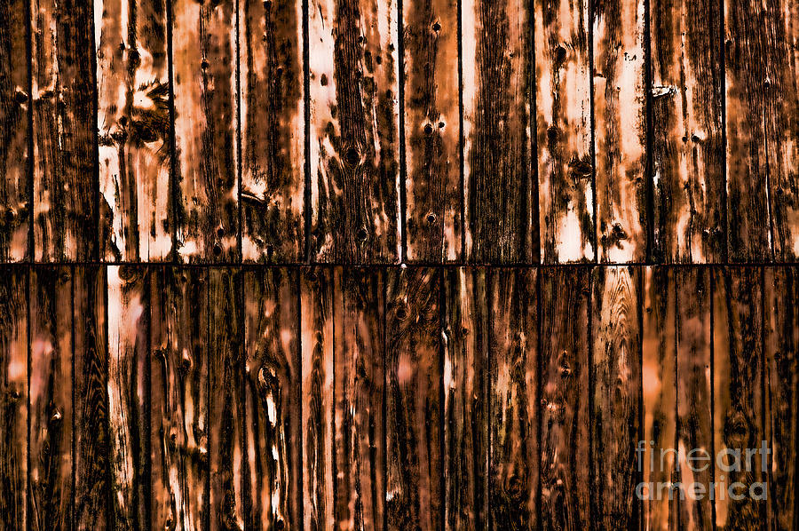 The side of a weathered barn. #1 Photograph by Don Landwehrle