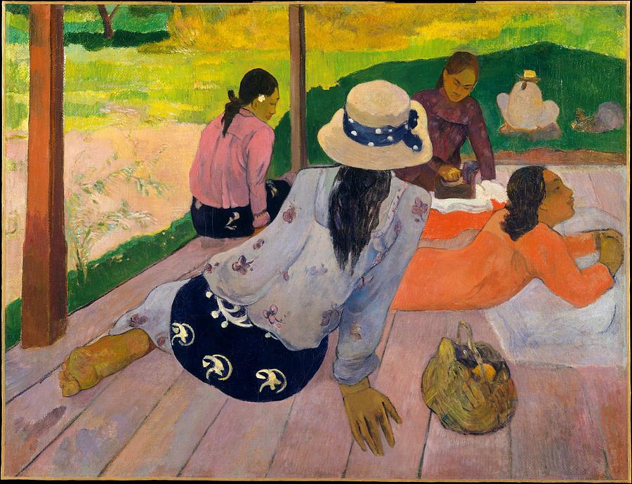 The Siesta #6 Painting by Paul Gauguin