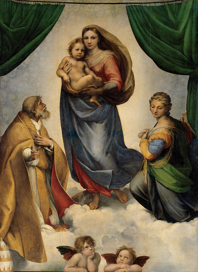 Raphael Painting - The Sistine Madonna by Raphael