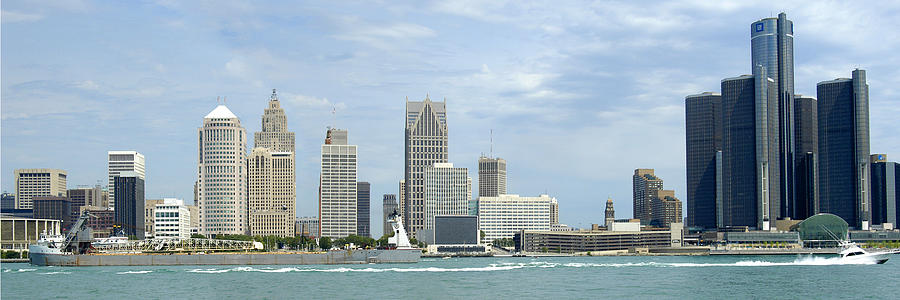 The Skyline of Detroit #1 Photograph by Chris Smith