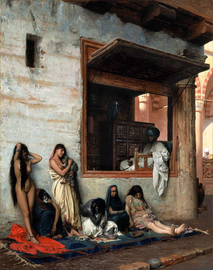 The Slave Market Painting by Jean-Leon Gerome