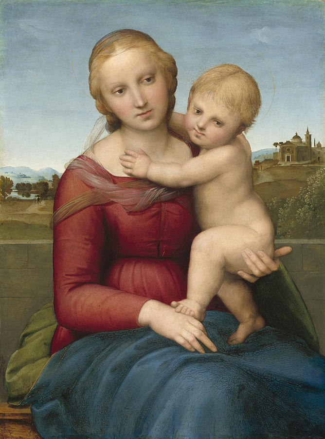 The Small Cowper Madonna #6 Painting by Raphael