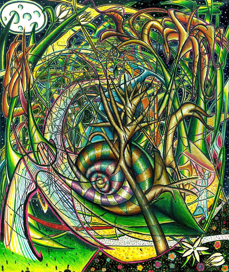 The Snail #1 Painting by Shawn Dall
