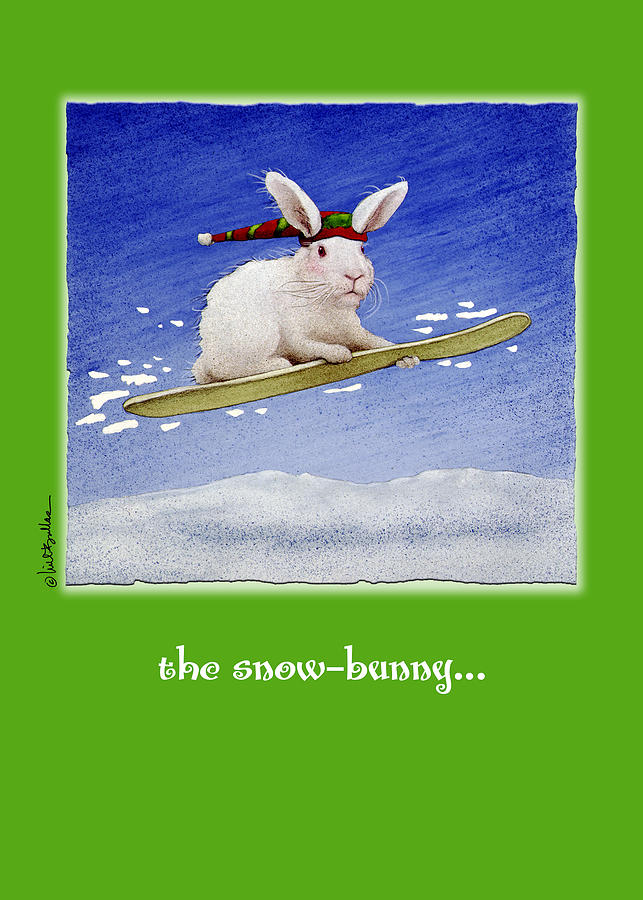The Snow Bunny... #1 Painting by Will Bullas