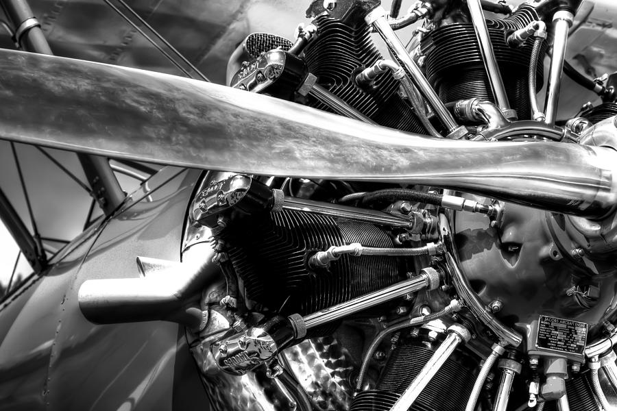 Airplane Photograph - The Stearman Jacobs Aircraft Engine #2 by David Patterson