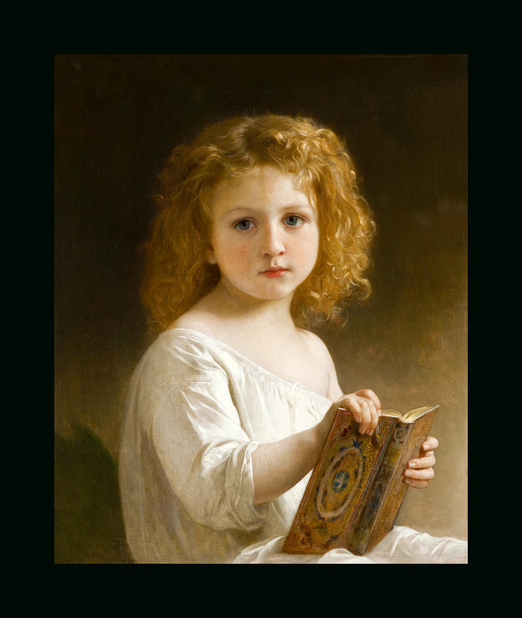 The Story Book #1 Painting by William Adolphe Bouguereau