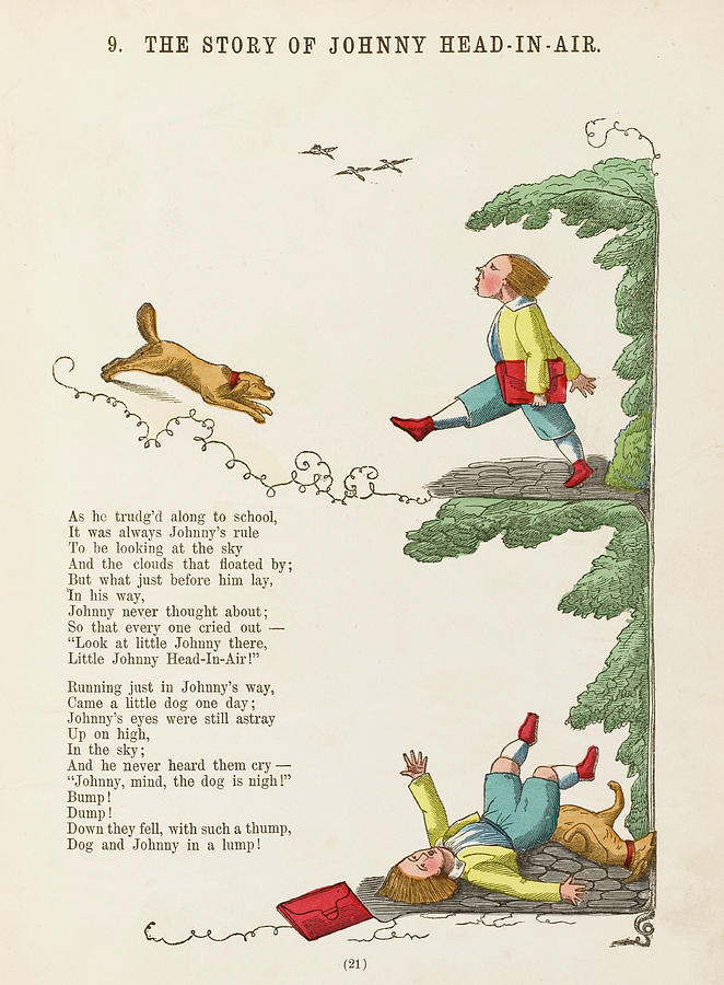 the-story-of-johnny-head-in-air-drawing-by-mary-evans-picture-library