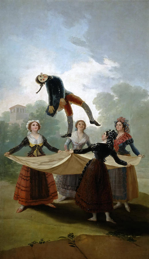 The Straw Manikin #1 Painting by Francisco Goya
