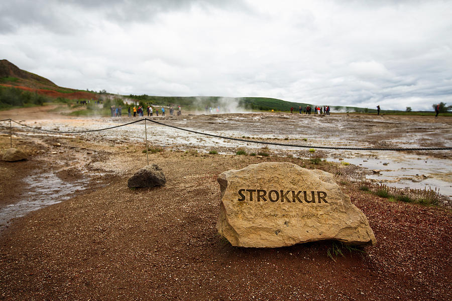 Summer Photograph - The Strokkur Geysir In Iceland #1 by Steele Burrow