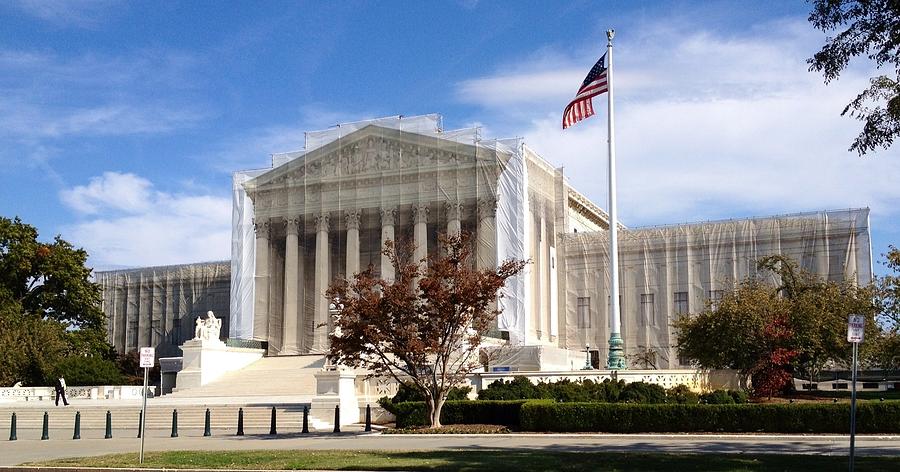 The Supreme Court Facade Photograph by Lois Ivancin Tavaf - Fine Art ...