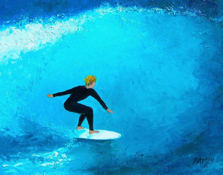 Summer Painting - The Surfer by Jan Matson