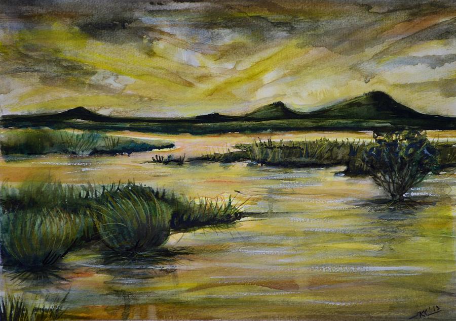 The Swamp #1 Painting by Katerina Kovatcheva