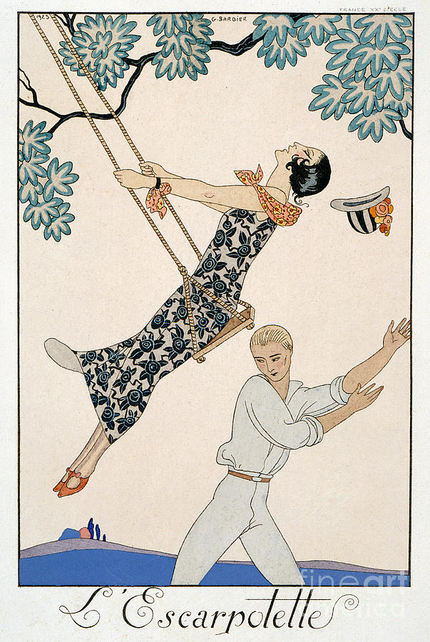 Nature Painting - The Swing, 1923 by Georges Barbier