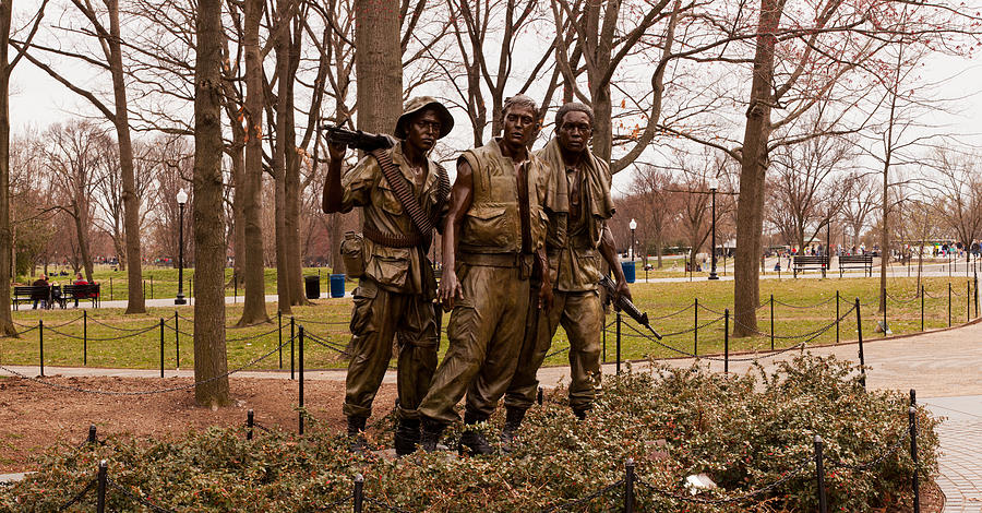 The Three Soldiers Bronze Statues #1 Photograph by Panoramic Images