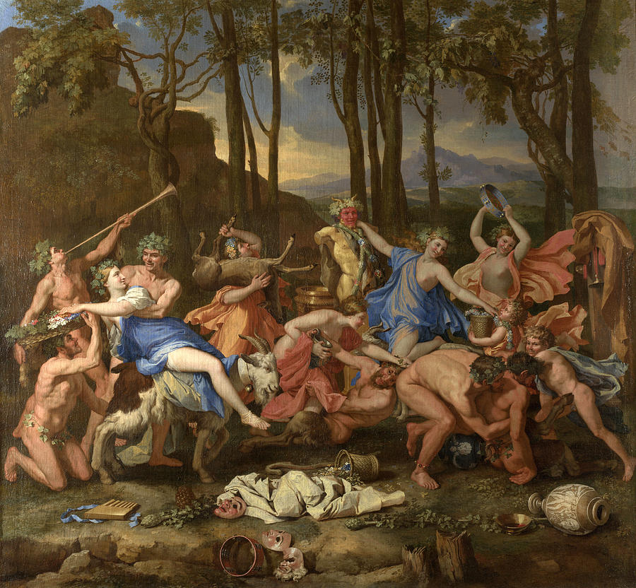 The Triumph of Pan #5 Painting by Nicolas Poussin