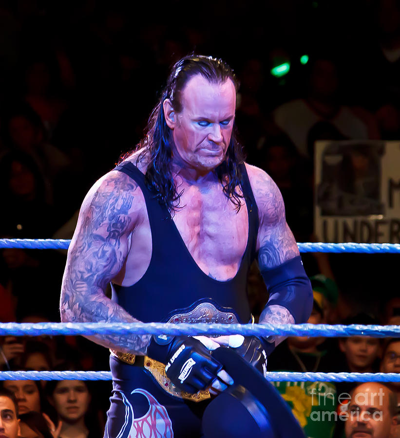 The Undertaker Photograph - The Undertaker by Wrestling Photos.