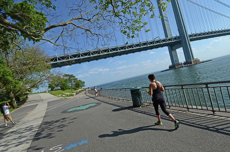 The Verrazano Bridge And Gravesend Bay Photograph by Nano Calvo Fine