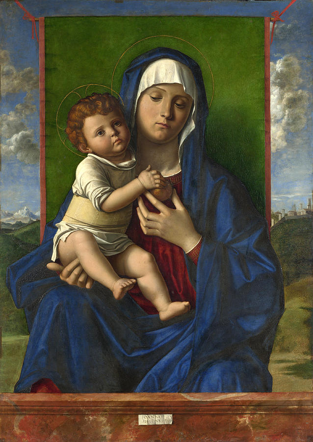 Jesus Christ Painting - The Virgin and Child #1 by Workshop of Giovanni Bellini