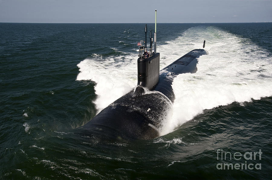 The Virginia-class Attack Submarine Uss #1 Photograph by Stocktrek Images