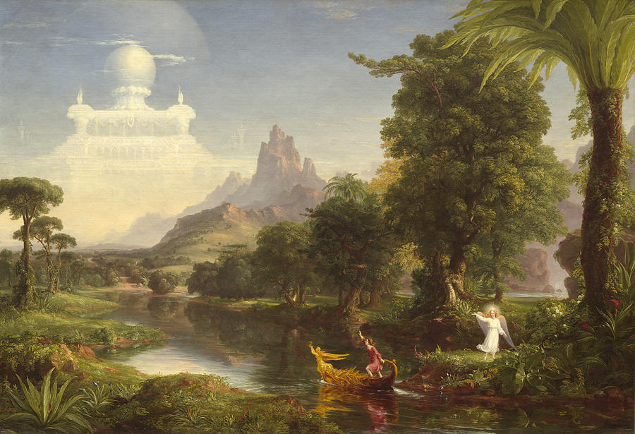 The Voyage Of Life Youth #1 Painting by Thomas Cole