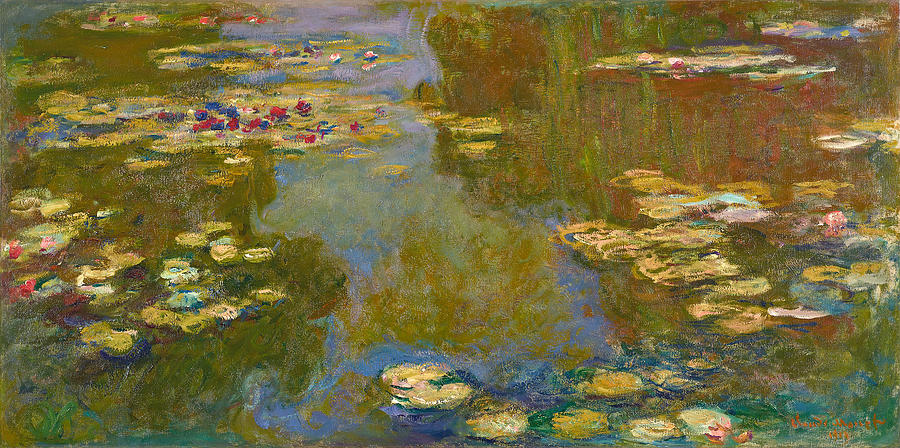 The Water Lily Pond #10 Painting by Claude Monet