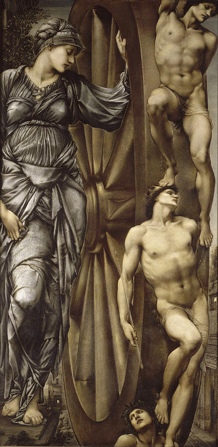 The Wheel of Fortune #5 Painting by Edward Burne-Jones
