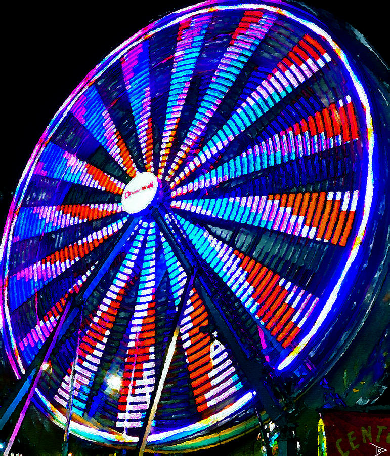 The Wheel that Ferris built #1 Painting by David Lee Thompson