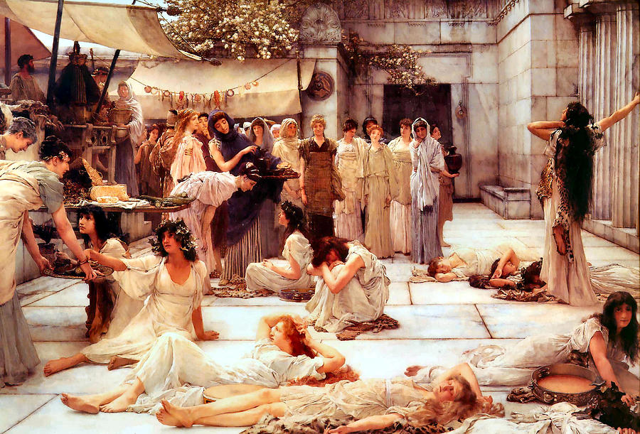 Sir Lawrence Alma-tadema Digital Art - The Women Of Amphissa by Sir Lawrence Alma Tadema Sir Lawrence Alma-tadema Digital Art - The Women Of Amphissa by Sir Lawrence Alma Tadema