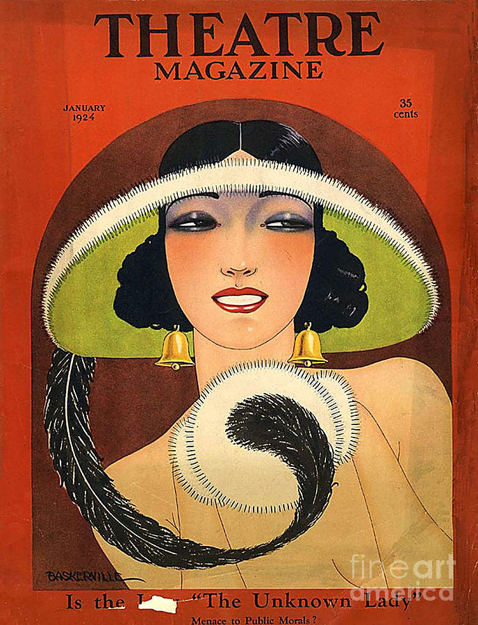 Theatre Magazine  1924 1920s Usa #1 Drawing by The Advertising Archives