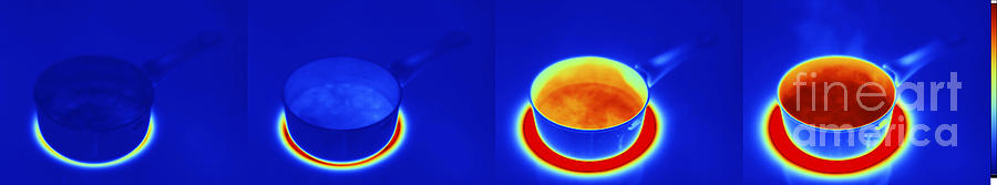 Thermograms Of Heating Up Water #1 Photograph by GIPhotoStock