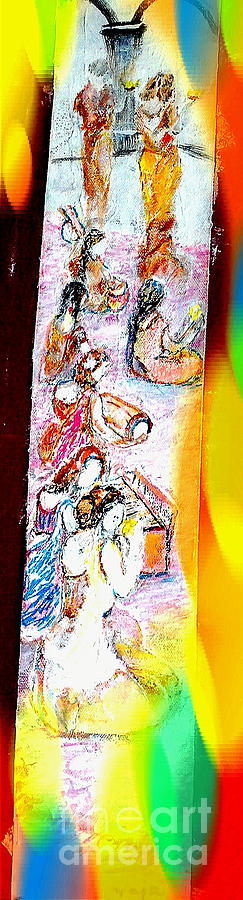 they sing for their GOD #1 Painting by Subrata Bose
