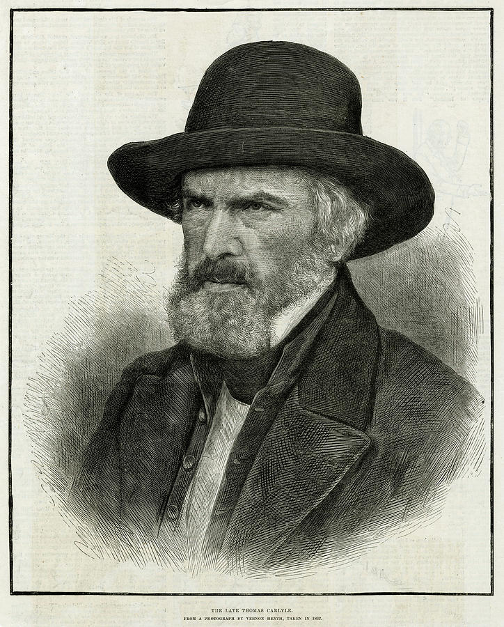 Thomas Carlyle Scottish Philosopher Drawing by Mary Evans Picture ...